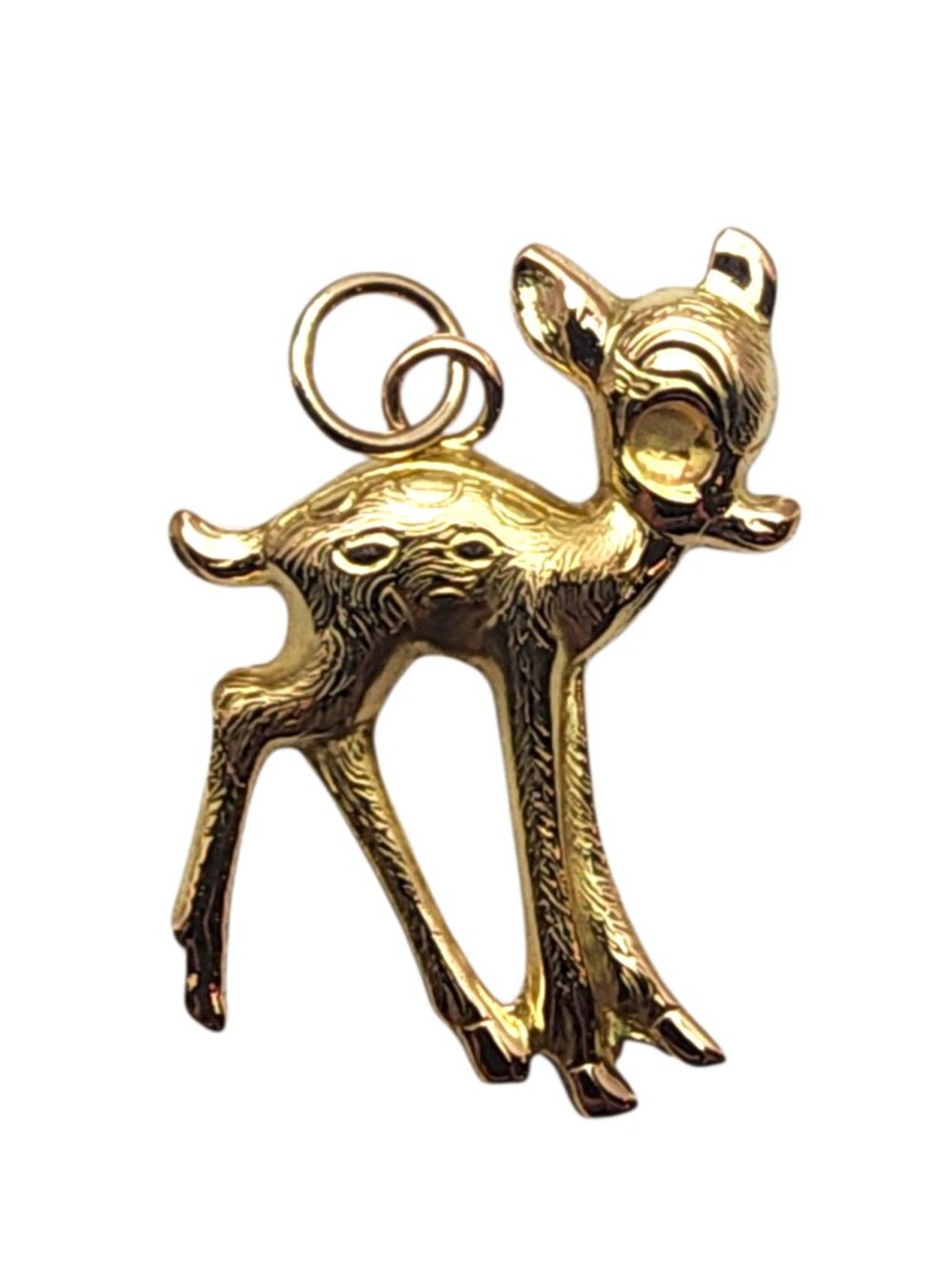 18K Yellow Gold Baby Deer Charm #25662